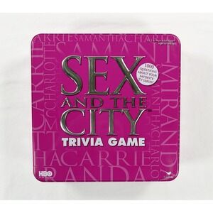 Sex and the City Trivia Game HBO Cardinal 2004 Platinum Edition Tin Complete